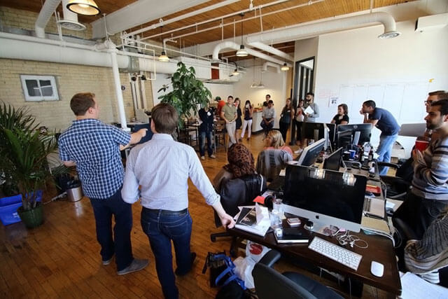 Playing at host's office. How to Host a Murder Mystery Party. #murdermysteryparty www.playingwithmurder.com